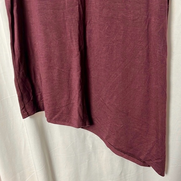 Athleta Burgundy Cloudlight Asym Side Tie Tank Size SP - Picture 4 of 8